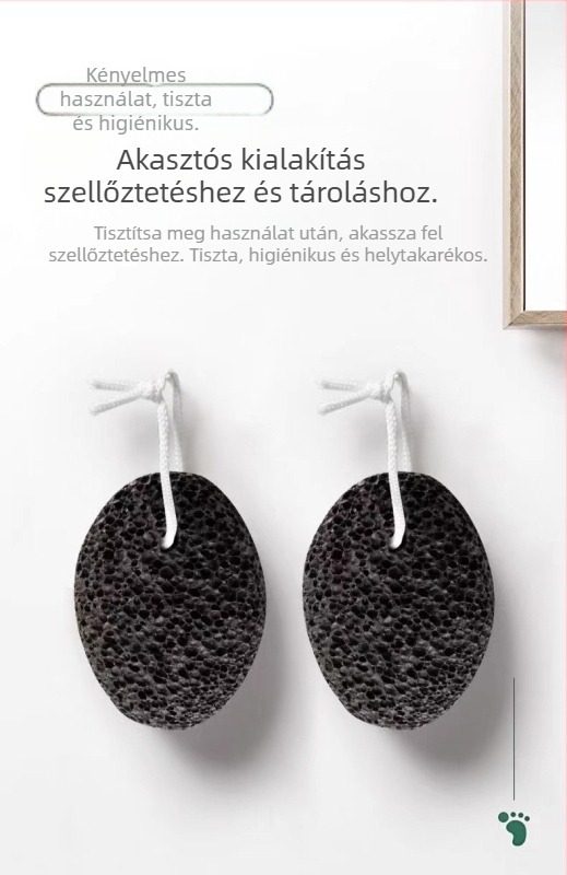 Vulkanikus kő lábkeményedés őrlő kő – Forma: ovális; Márka: Six Miles Shop; Anyag: vulkanikus kő; Dobozonként: 500 darab; Importált: Nem