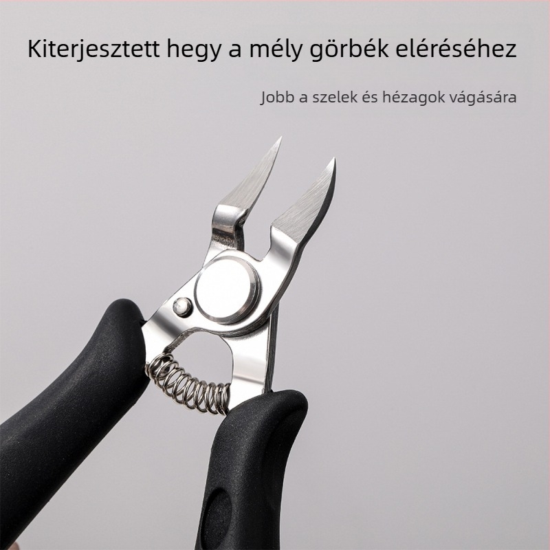 Nedves acélból készült manikűr fogó a körömágy és a köröm barázdáinak formázásához - Zhejiang eredetű - a páncél eltávolítására szolgáló eszköz - 1 db