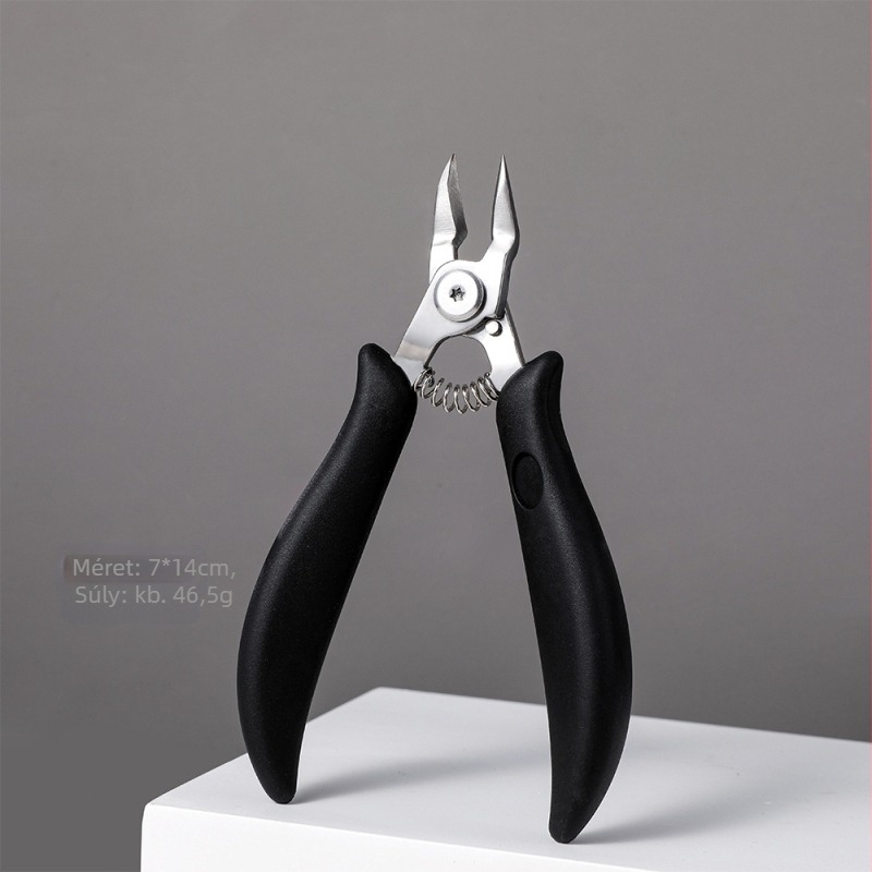 Nedves acélból készült manikűr fogó a körömágy és a köröm barázdáinak formázásához - Zhejiang eredetű - a páncél eltávolítására szolgáló eszköz - 1 db