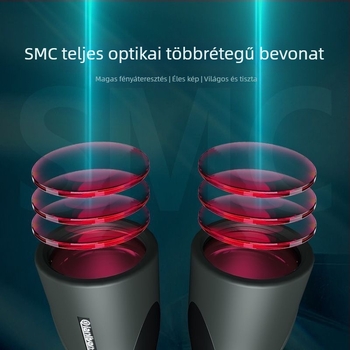 HD binokulár, 12x50, látómező 5,6°