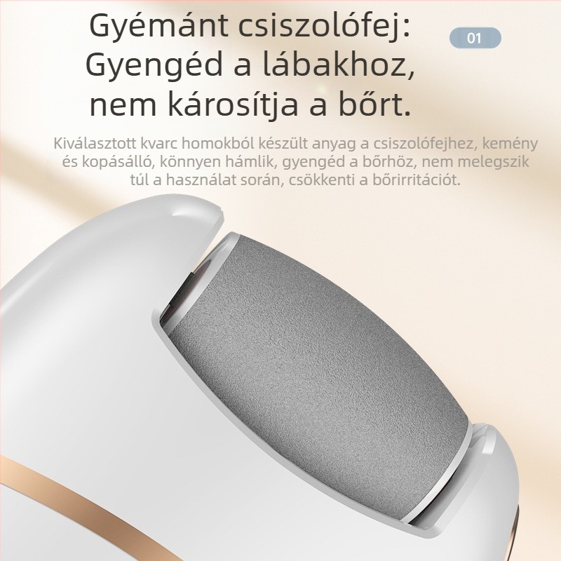 Elektromos lábreszelő a holt bőr eltávolítására és tyúkszemek kezelésére, pedikűr készülék (bemutatva 2024-ben)