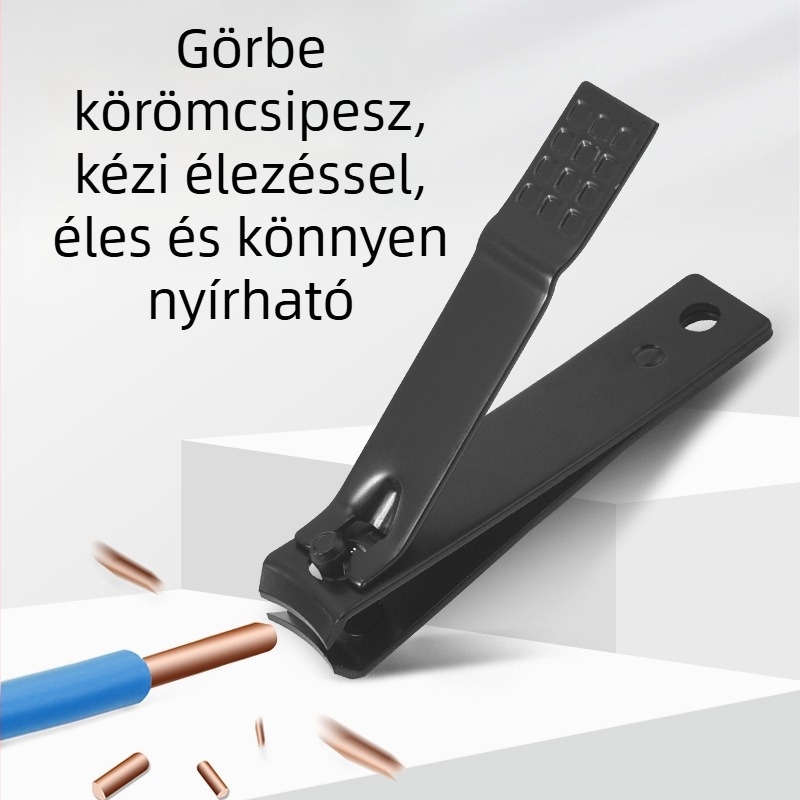 Rozsdamentes acél körömvágó készlet, 7 darabos, Guangdong eredetű, nettó tömeg 96 g