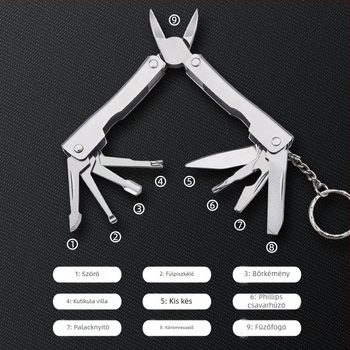 Többfunkciós körömcsipesz készlet – rozsdamentes acél, német stílusú pedikűr eszköz háztartási használatra