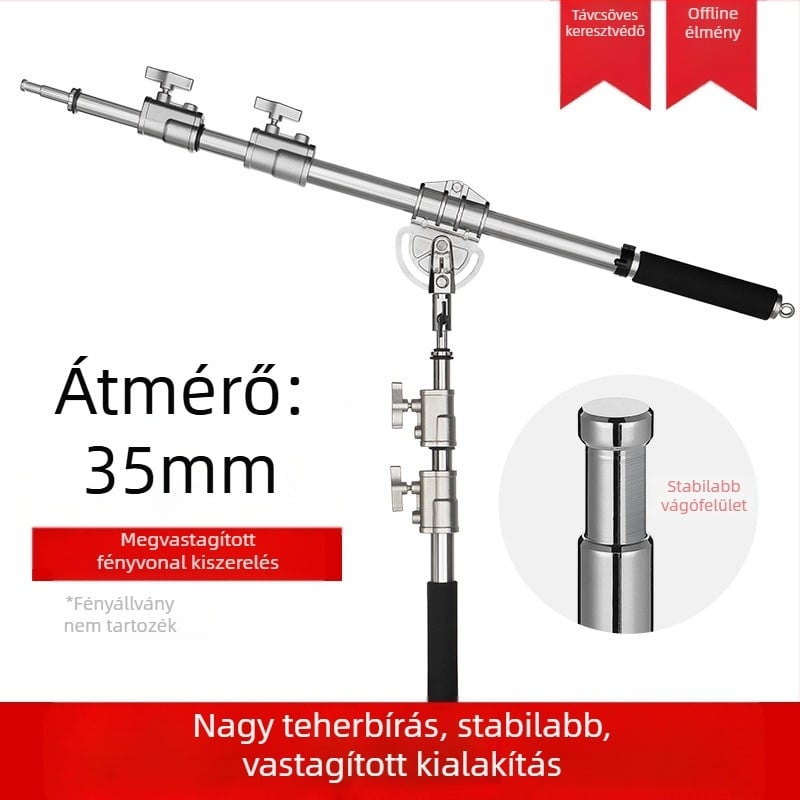 Zhijie stúdió vaku felső keret, magnéziumötvözet, 35 mm keresztváz, ferde kar tartó, tömeg 4.24