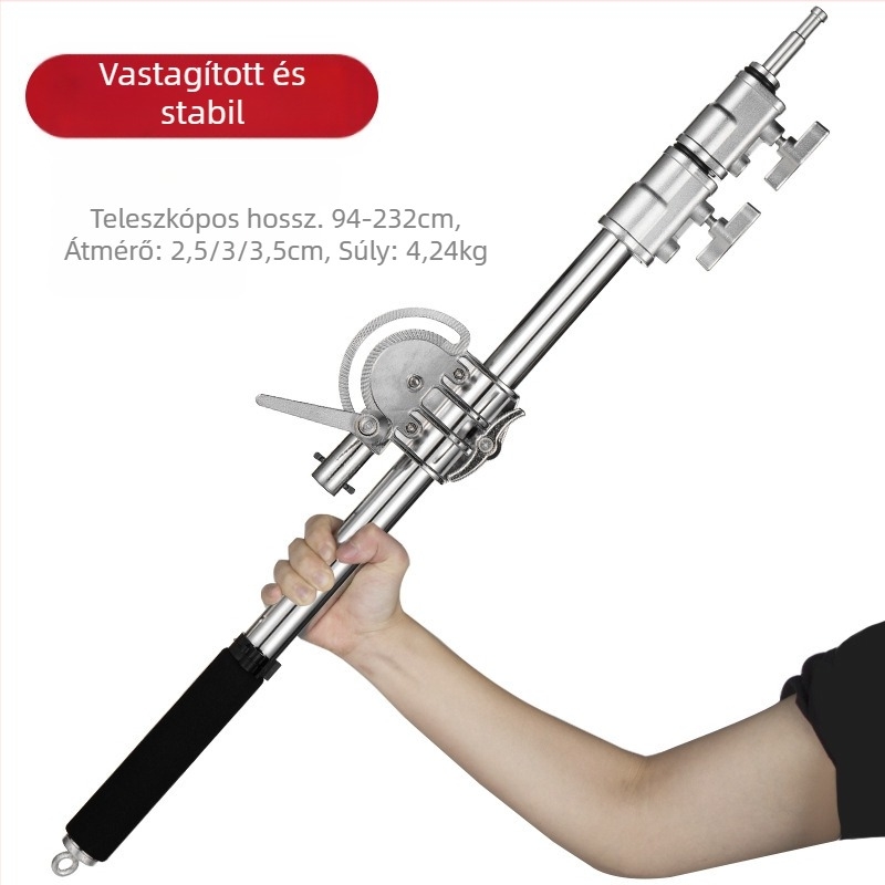 Zhijie stúdió vaku felső keret, magnéziumötvözet, 35 mm keresztváz, ferde kar tartó, tömeg 4.24