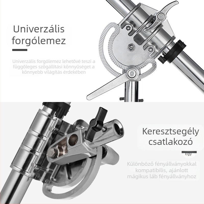 Zhijie stúdió vaku felső keret, magnéziumötvözet, 35 mm keresztváz, ferde kar tartó, tömeg 4.24