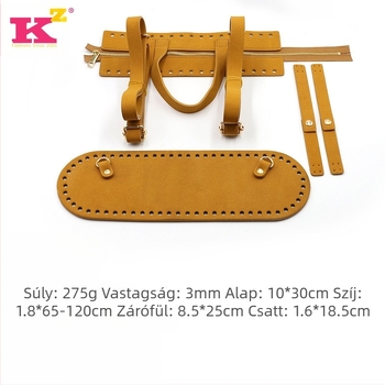 Vállpánt készlet – PU bőr, cipzár lánc, Anyagcsomag sorozat, 2024 tavasz