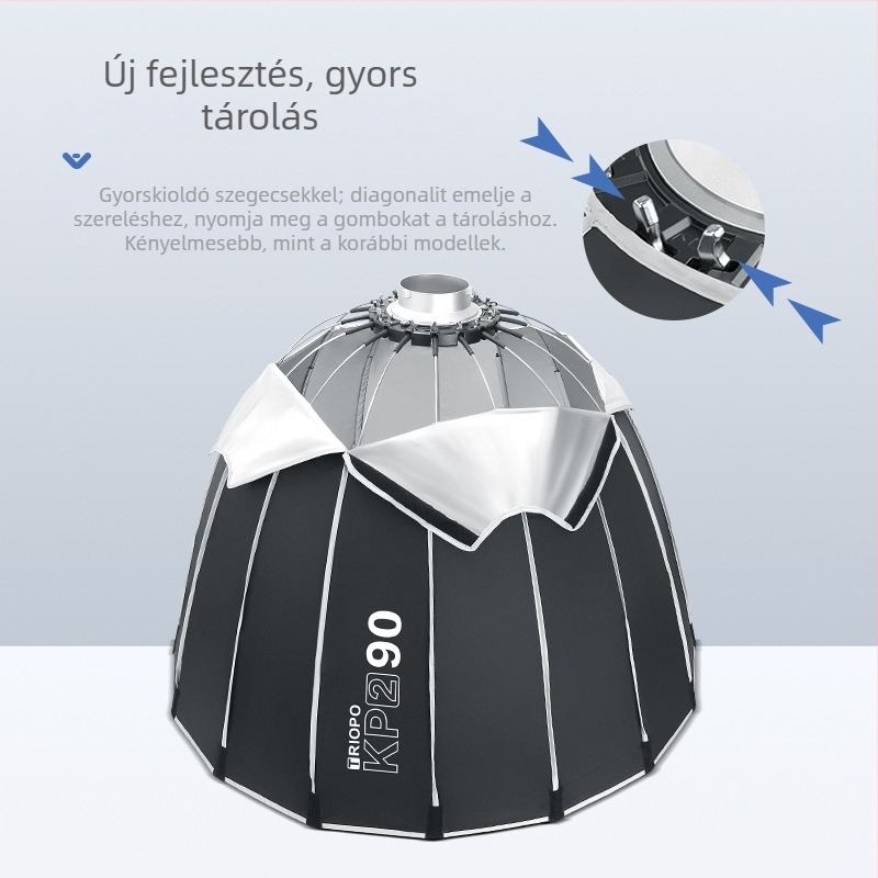 Triopo KP2-70120 Softbox professzionális fotózáshoz, textil felépítés, súly 3
