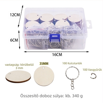 Fából készült medál, polírozott felület, idillikus stílus