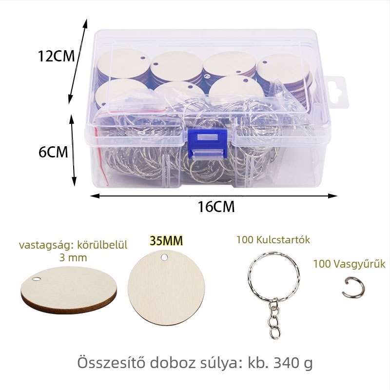 Fából készült medál, polírozott felület, idillikus stílus