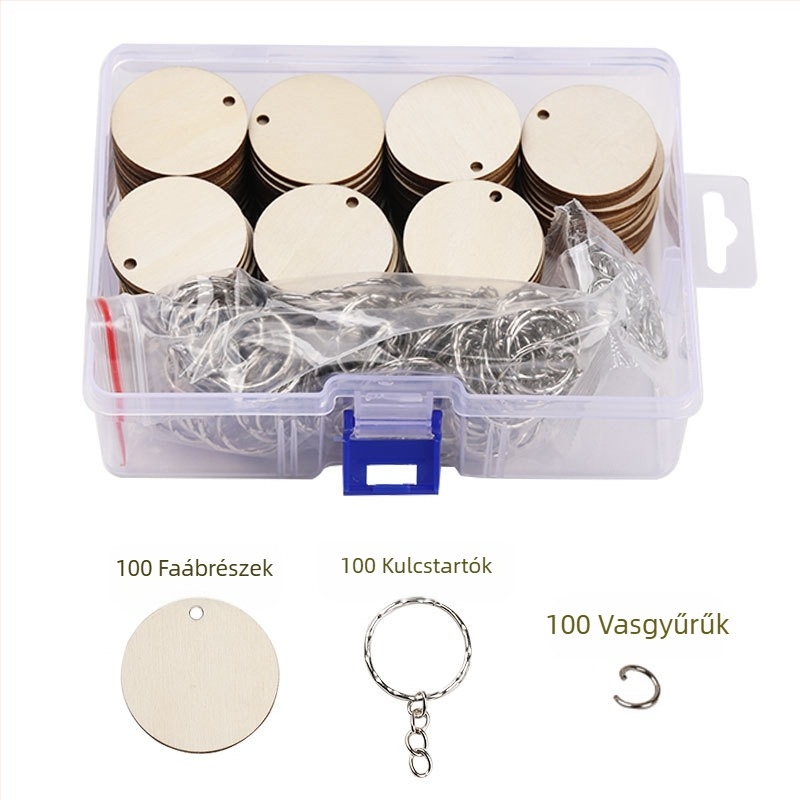 Fából készült medál, polírozott felület, idillikus stílus