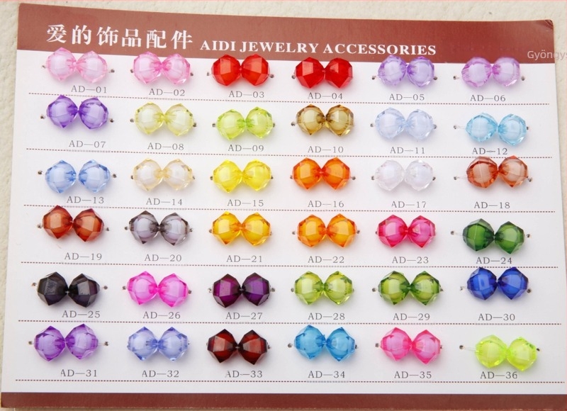 Akril gyöngyök, lazán festett