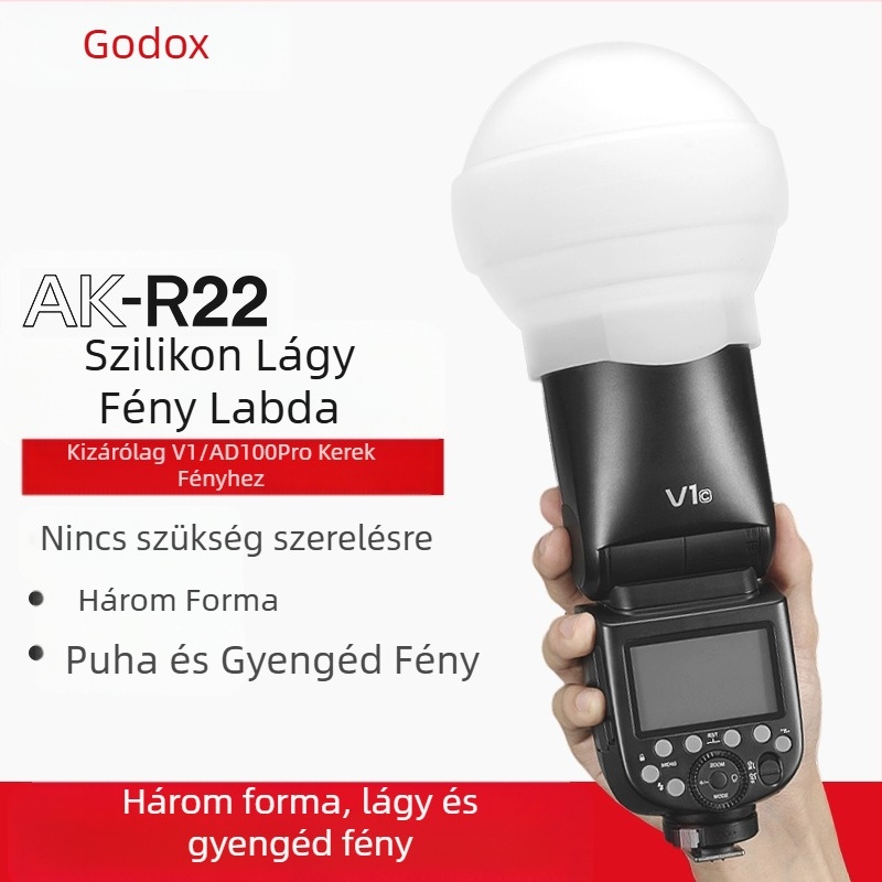 AK-R22 szilikon softbox fotóvillanáshoz, V1 verzió