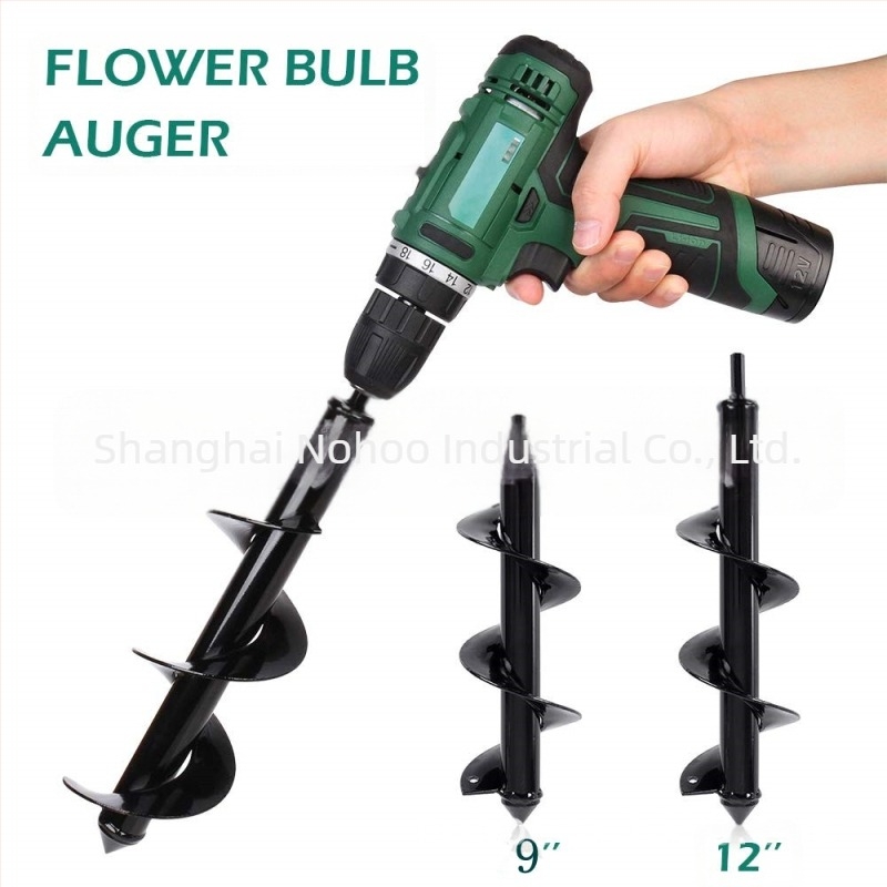 Nuohu talajfúró spirálos tengellyel – mangánacél, acél nyél, 0,5 kg, testreszabott feldolgozás