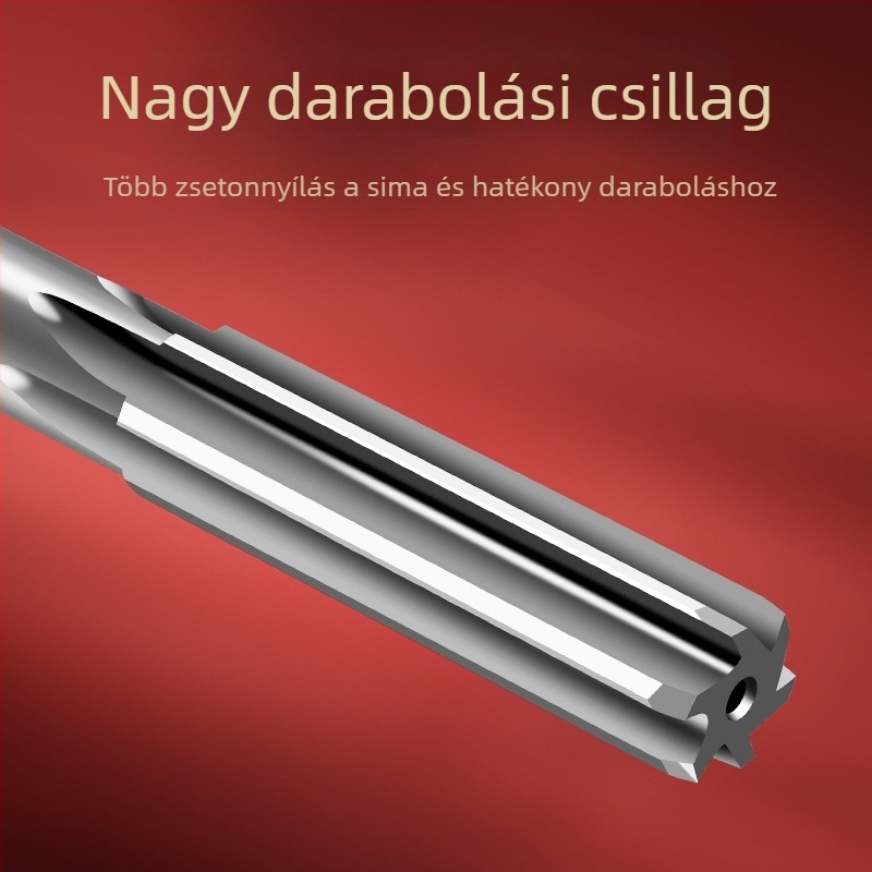 Tiangong reamer egyenes nyéllel, H7 tolerancia, burr-eltávolítás, gyorsacél, ötvözött acél, sík aljú kialakítás