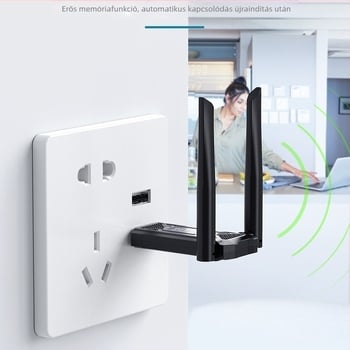 BW10 USB Wi-Fi ismétlő - 300 Mbps, 10 m hatótáv, USB/5V tápegység, 802.11n, otthoni használathoz