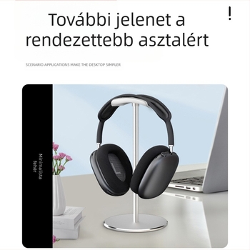Asztali fejhallgató tartó M9, alumíniumötvözet + szilikon, 165 g, tárolás