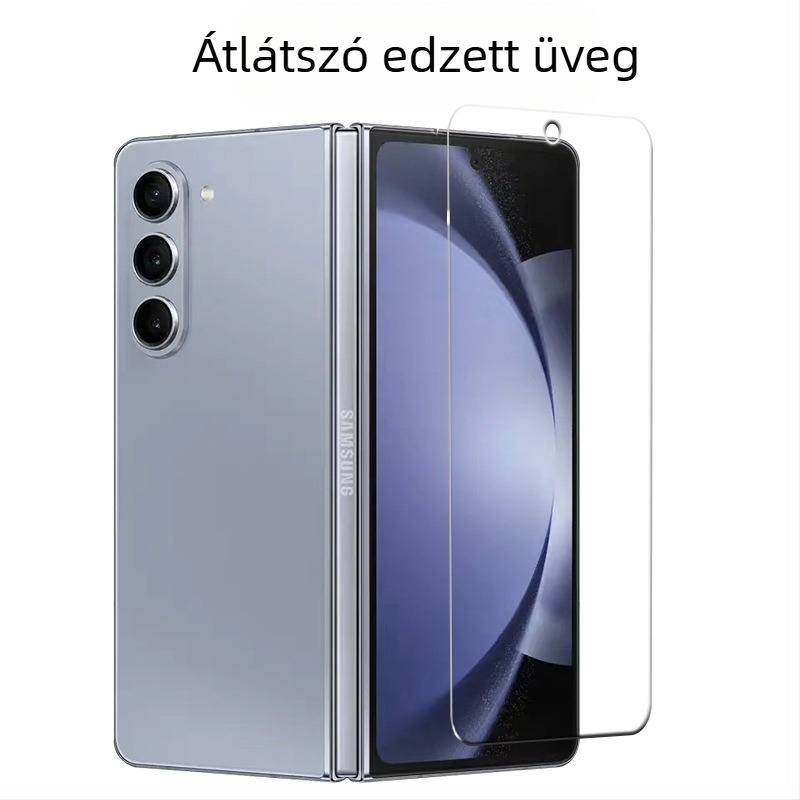 Galaxy Z Fold5 elő- és hátoldali kijelzővédő – teljes lefedettség, HD élesség, anti-ujjlenyomat, anti-kék fény, anti-esés