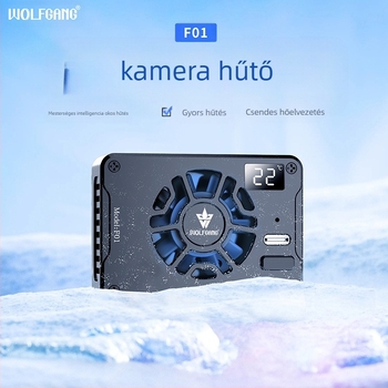 F01 kamera radiátor A7M4, ZVE1, R5, R6-hoz — hűtő ventilátor alumínium ötvözetből, 130 g