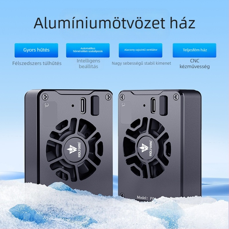 F01 kamera radiátor A7M4, ZVE1, R5, R6-hoz — hűtő ventilátor alumínium ötvözetből, 130 g