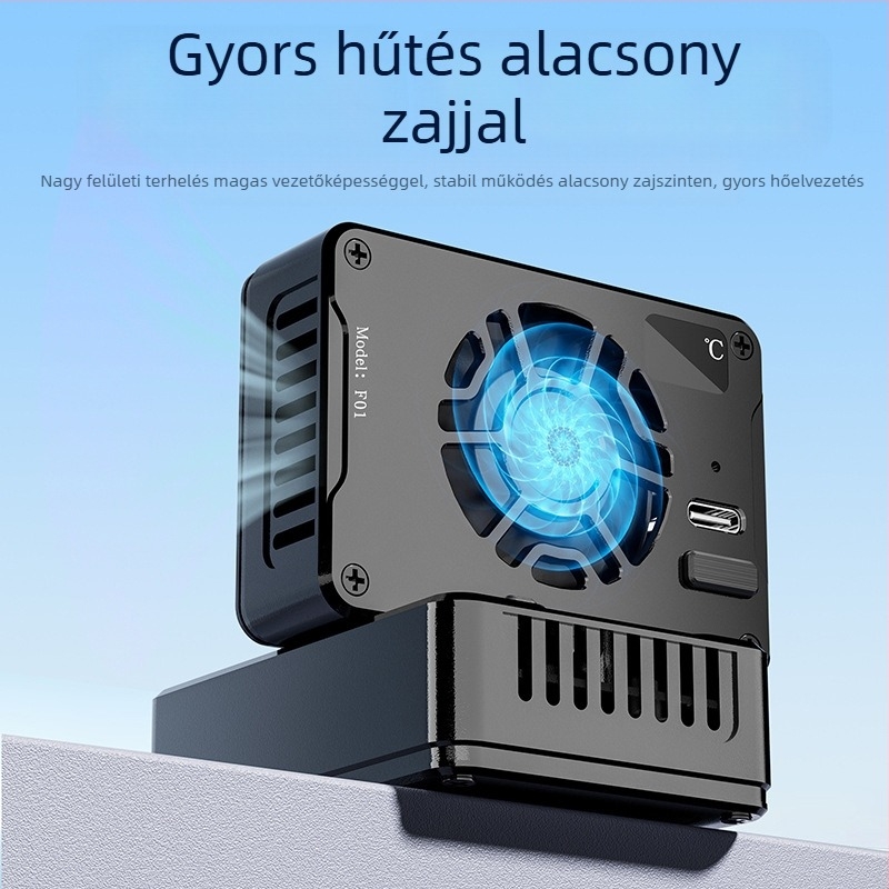 F01 kamera radiátor A7M4, ZVE1, R5, R6-hoz — hűtő ventilátor alumínium ötvözetből, 130 g