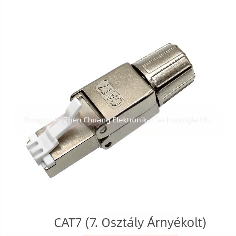 Szerszám nélküli, árnyékolt CAT7 RJ45 csatlakozó – 10G