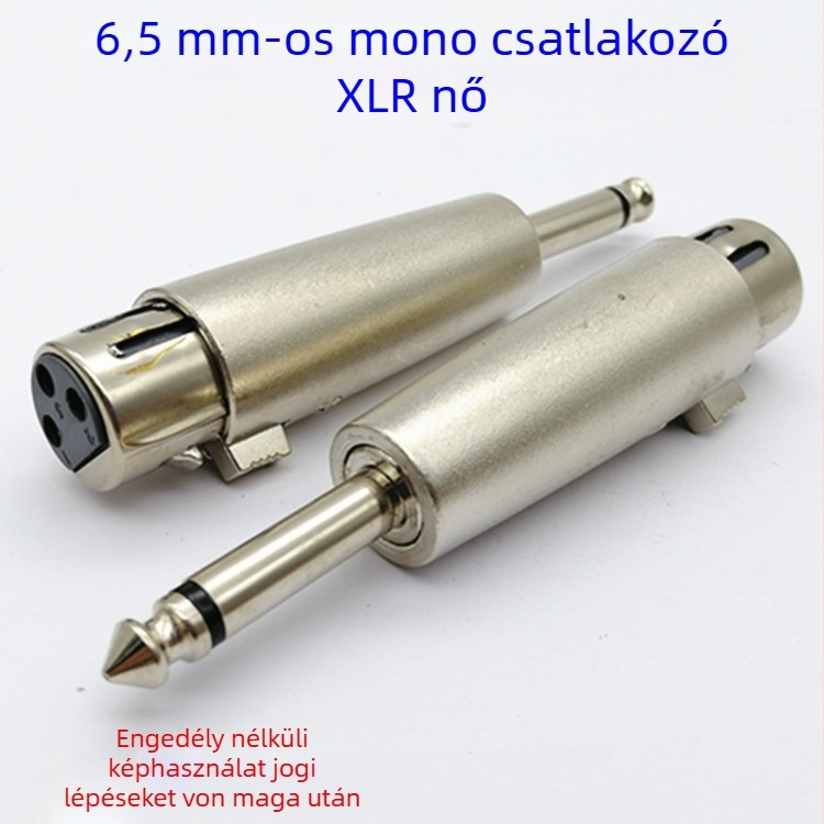 6,5 mm-es férfi–Canon női mono audió adapter