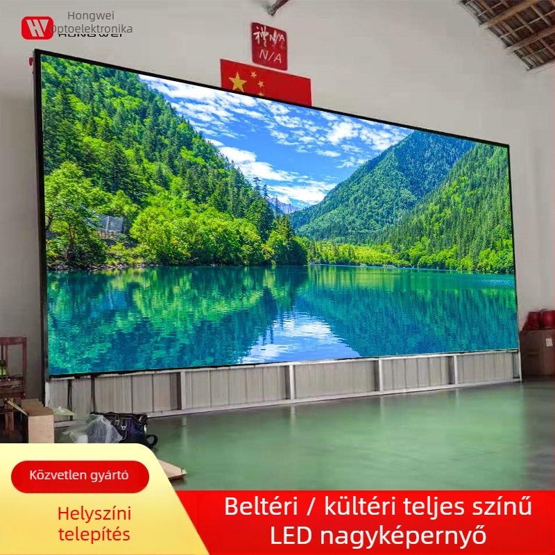 Beltéri kis lépésű P1.25 LED kijelző, 1920x1080 felbontás, 640000 pixel, modul 320x160, 256 szürkeárnyalat