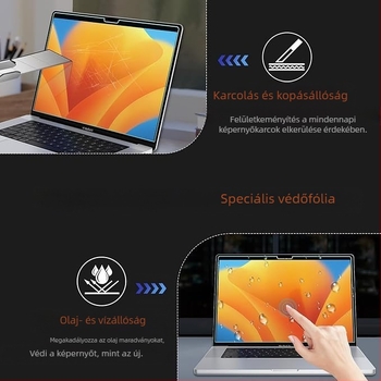 MacBook PET képernyővédő – bevonattal, OEM-kész, kompatibilis MacBookkal, Tömeg 0.2