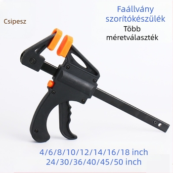 Sword F-típusú asztalos szorító, trigger mechanizmus, szerszámacél, tömeg 1.3