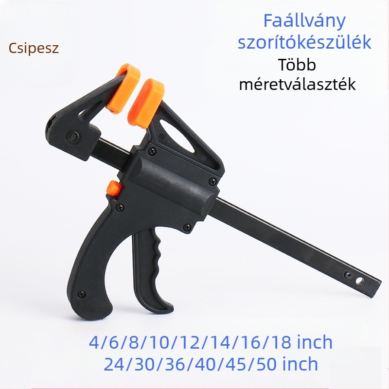 Sword F-típusú asztalos szorító, trigger mechanizmus, szerszámacél, tömeg 1.3