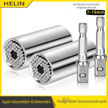 Általános célú sockets fejű szerszámkészlet ötvözött acélból, 1 darab, háztartási használatra, 0,3 kg