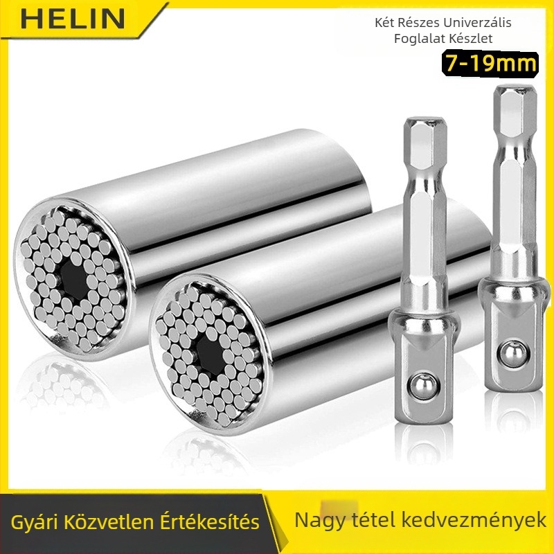 Általános célú sockets fejű szerszámkészlet ötvözött acélból, 1 darab, háztartási használatra, 0,3 kg