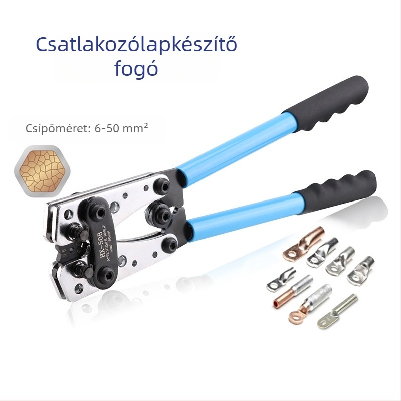 Terminál krimpelő fogó, Tershun, magas széntartalmú acél, 300 g