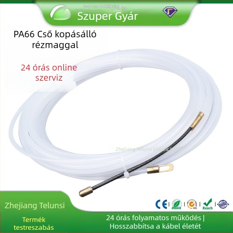 Nylon falon át húzó kábelvezető, kézi húzó eszköz elektromos vezetékekhez, 5-30