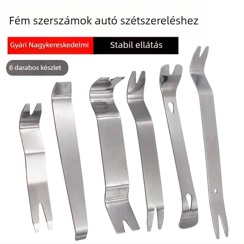 Rozsdamentes acélból készült autóhang-szerelési készlet (6 darab) – Horn nailer, hossz 240 mm, Ø21 mm, robbanásbiztos