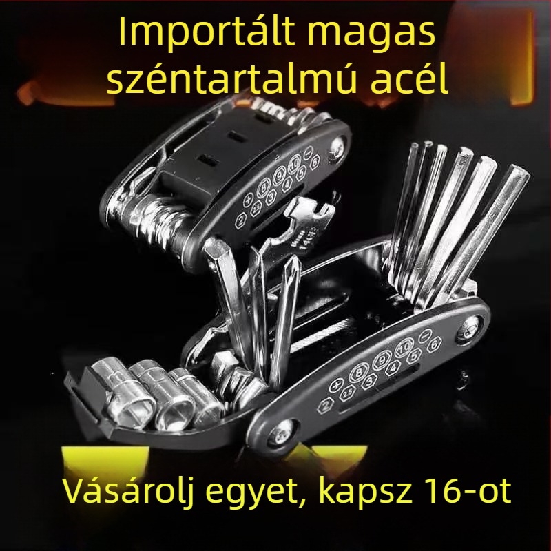 Kerékpár javító készlet gumi javító eszközökkel, kombinált csomag, Joy márka, testreszabható, anyag: Egyéb