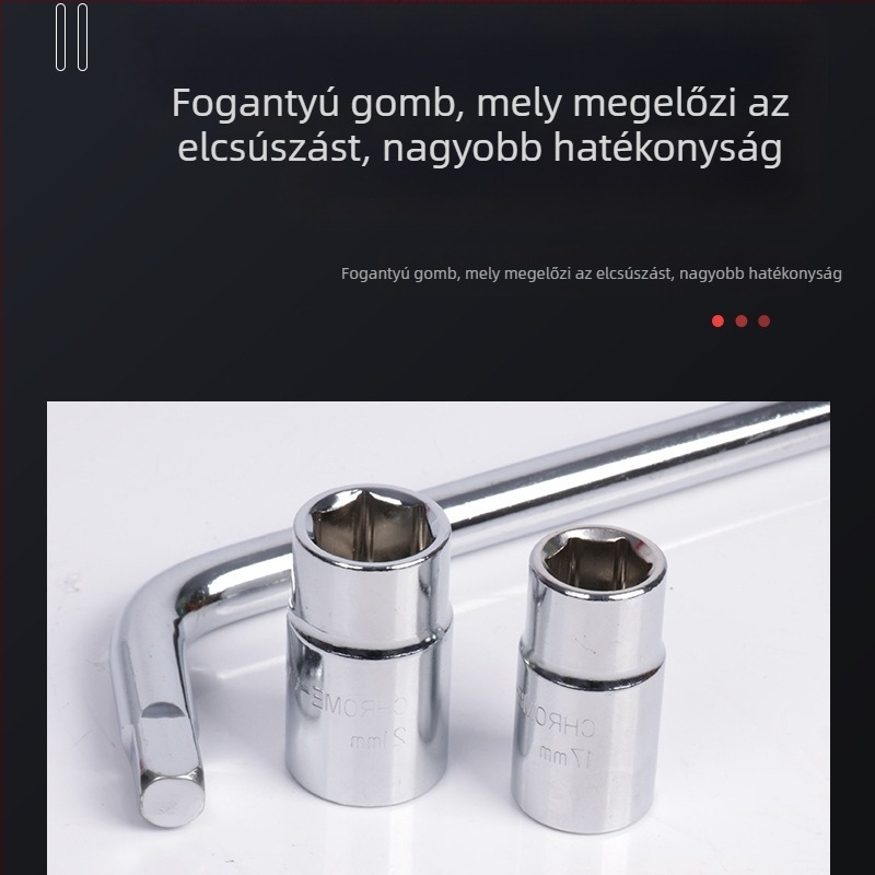 Yishun teleszkópos dugókulcs autókhoz – hosszabbított kivitel, megkönnyíti a munkát; 45# acél, krómozott felület