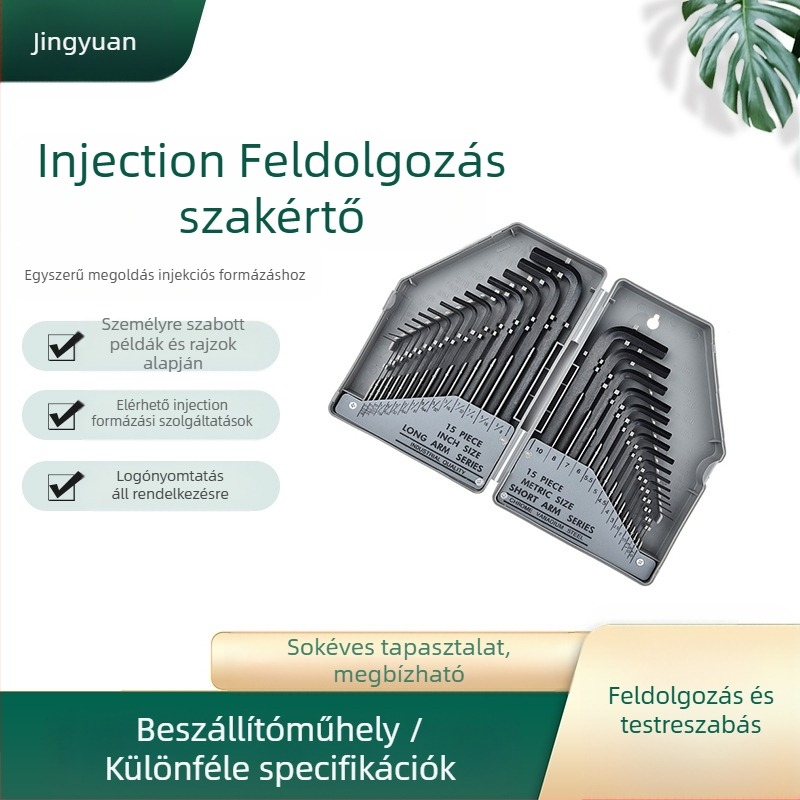 30 darabos hatszögletű imbuszkulcs készlet, szénacélból