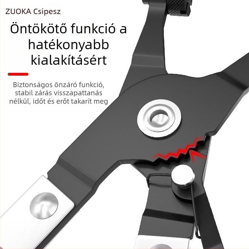 9 darabos autó vízcső szorítófogó készlet, króm-vanádium acélból