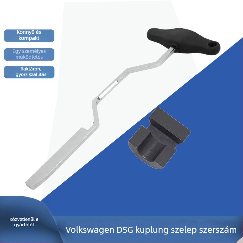 DSG 7‑sebességes váltó szelepház pozícionáló eszköz elektromos–mechanikus vezérlőegység szétszereléséhez (szénacél, 1,1 kg)