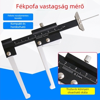 Féktárcsa vastagságmérő – rozsdamentes acélból, márka Come by car, a fék-tárcsa vastagság mérésére