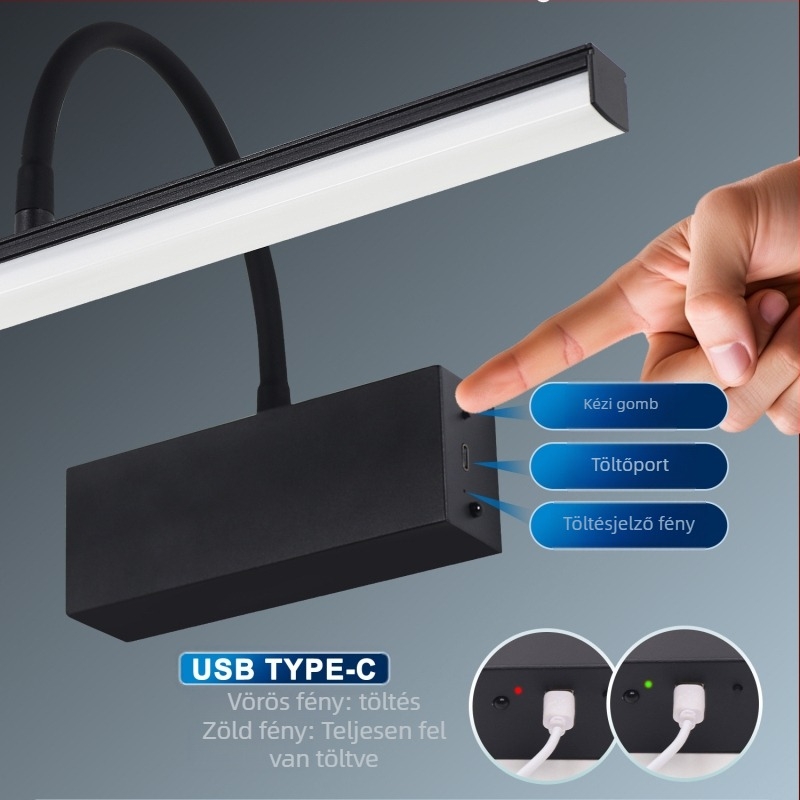 Warminson 1699 — LED tükrös fali lámpa, elektronikus transzformátor, ≤36V, modern minimalista stílus