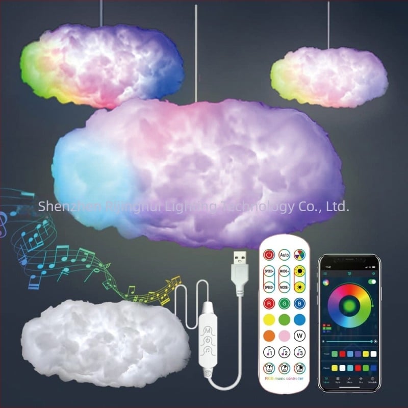 LED modellező lámpa, modell RJH-YDD-5V-A, állítható fényerő, USB-tápellátás, IP42, gyapotgolyó burkolat.