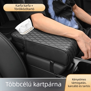 Autókarfához készített párna, bőr, memory foam, modell APR02, univerzális illeszkedés