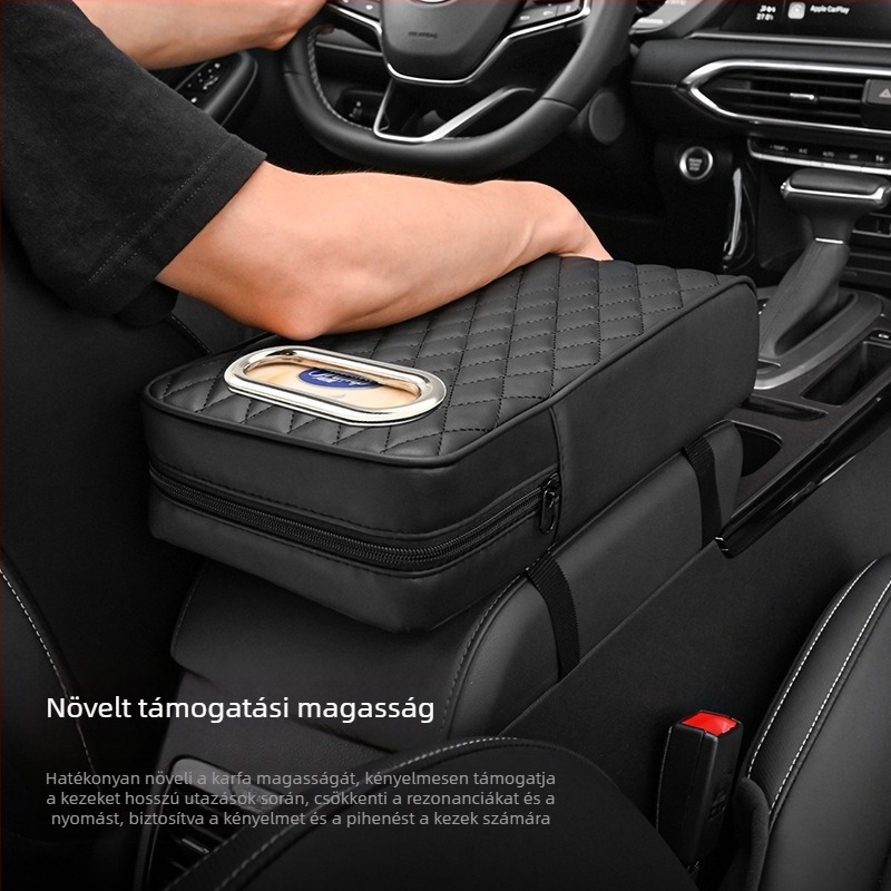 Autókarfához készített párna, bőr, memory foam, modell APR02, univerzális illeszkedés