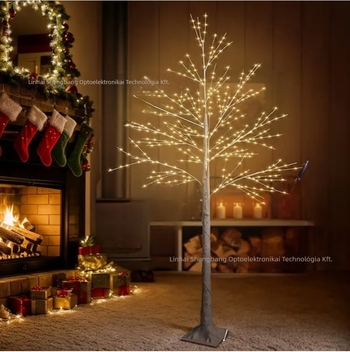 LED fa alakú lámpa, 1,8 m magas, 320 LED-del, PVC ház, IP44, 5V bemenet, élettartam 100000 óra