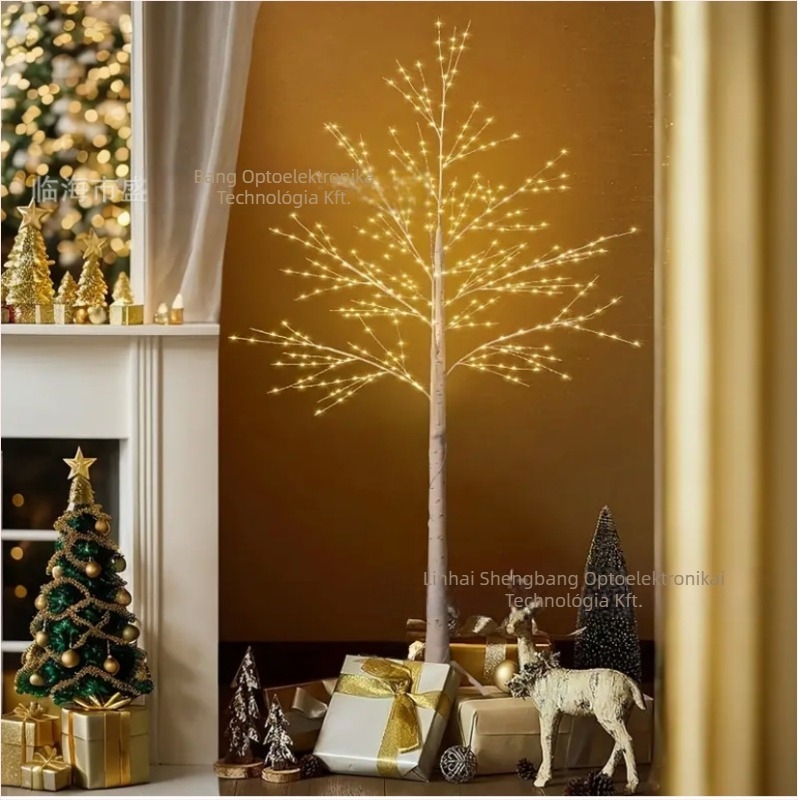 LED fa alakú lámpa, 1,8 m magas, 320 LED-del, PVC ház, IP44, 5V bemenet, élettartam 100000 óra