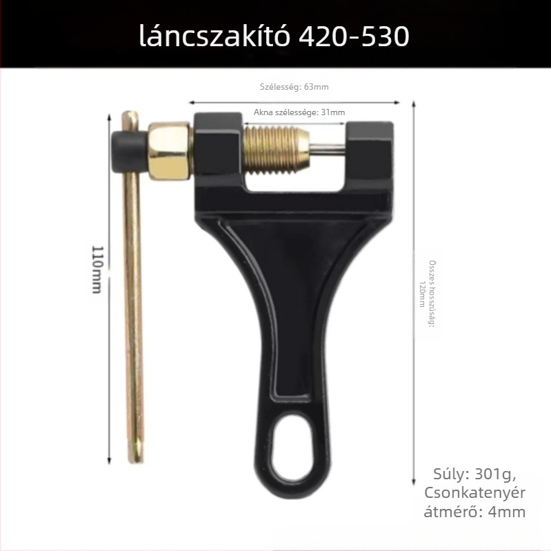 Láncvágó 420/428/530 láncokhoz – Lánceltávolító eszköz motorkerékpár és tricikli számára, Convenient márka
