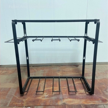 Falra szerelhető elektromos szerszám tároló polc, szénacélból, 3 rétegű, sokoldalú